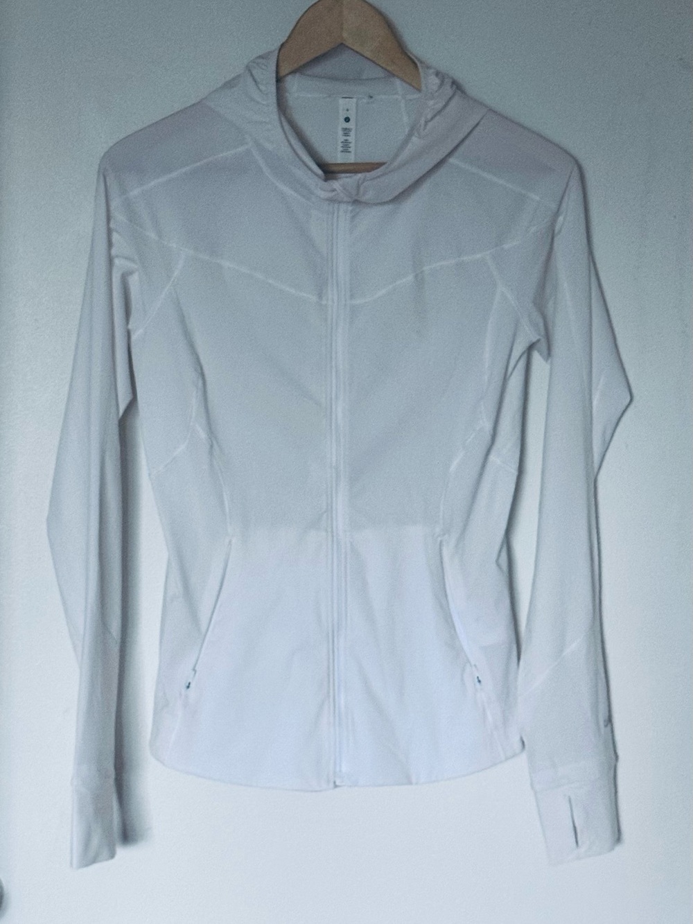 lululemon athletica White Lightweight Hooded Utility Jacket
